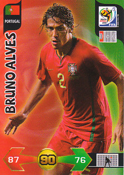 Bruno Alves Portugal Panini 2010 World Cup #278